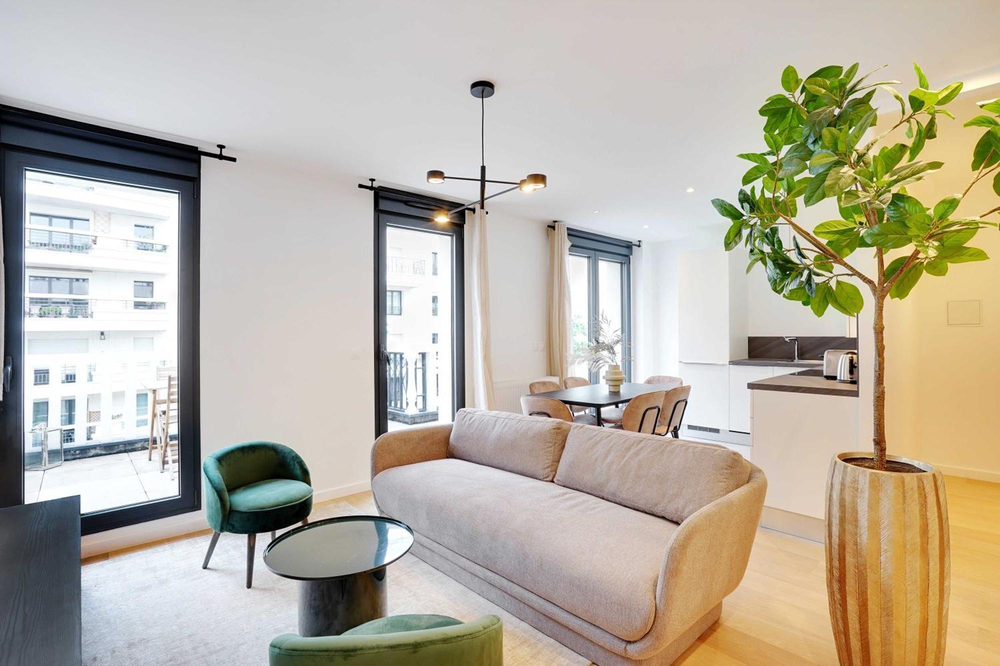 Raffinement Et Confort Dans Cette Residence A Levallois-Perret Luaran gambar